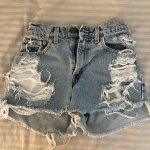 VINTAGE Levis Authentic Red Tab Jean Shorts